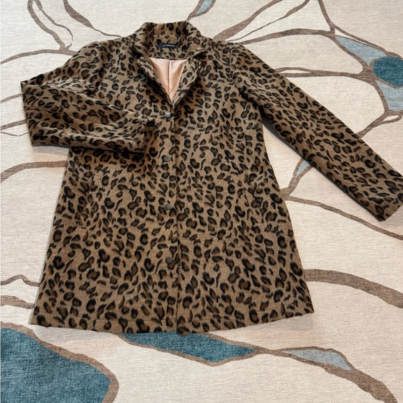 Leopard Print Women's Coat - Picture 1 of 6